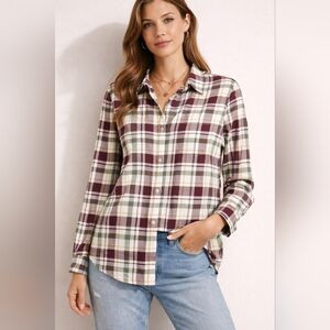 NWT Barbour Kingham Plaid Heritage Academia Button Down, Size 10